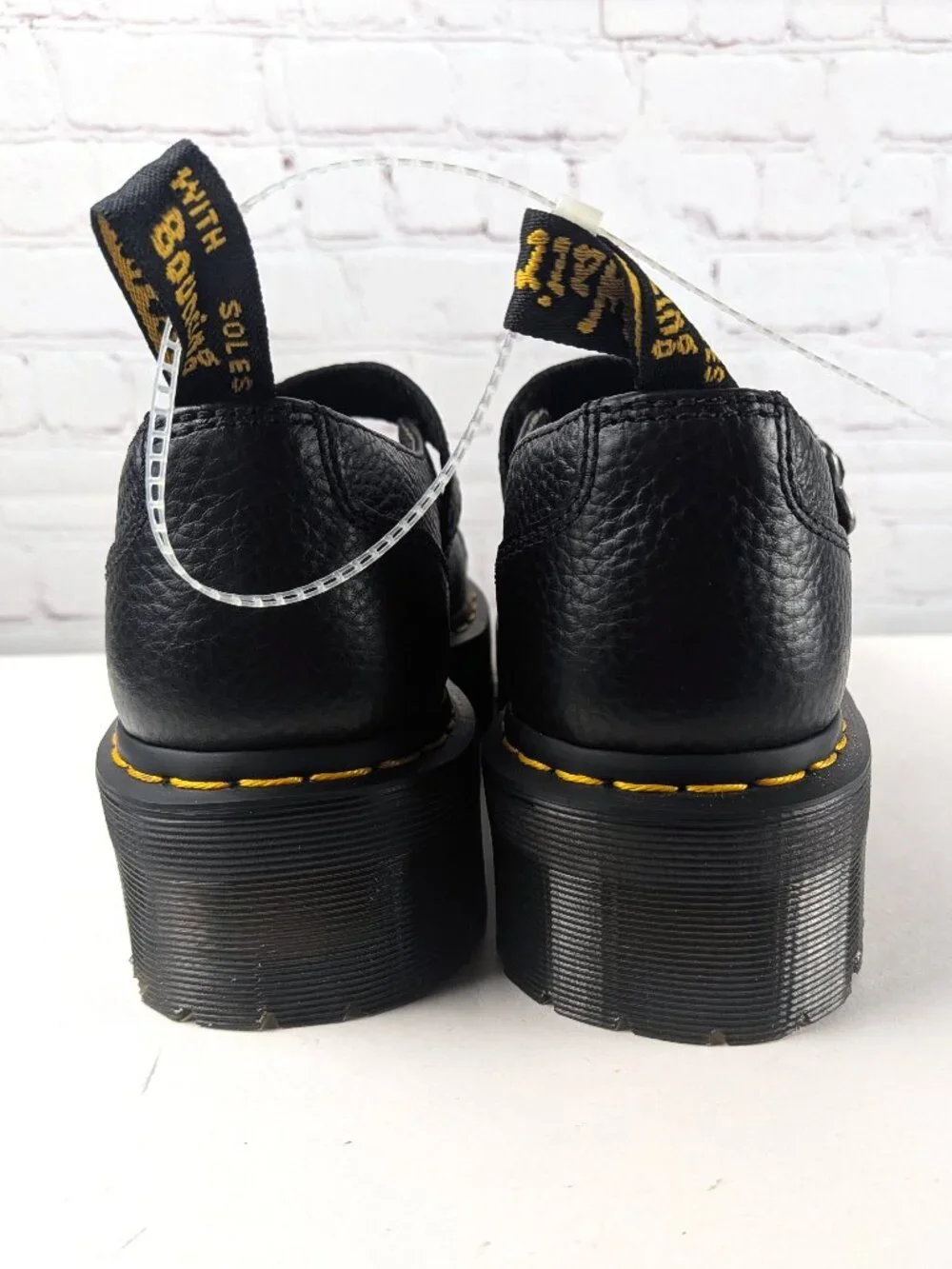 NEW Dr. Martens Addina Flower Buckle Platform Mary Janes 10